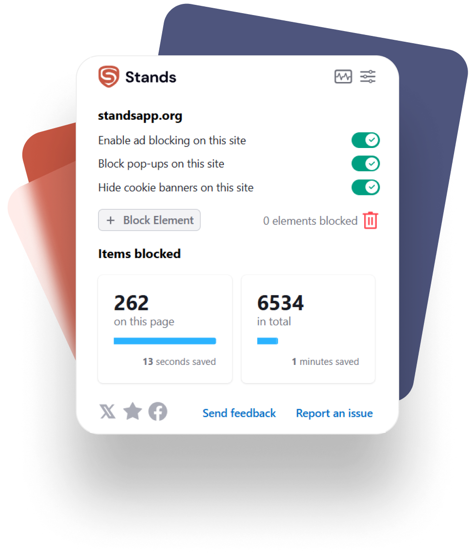 Stands AdBlocker settings