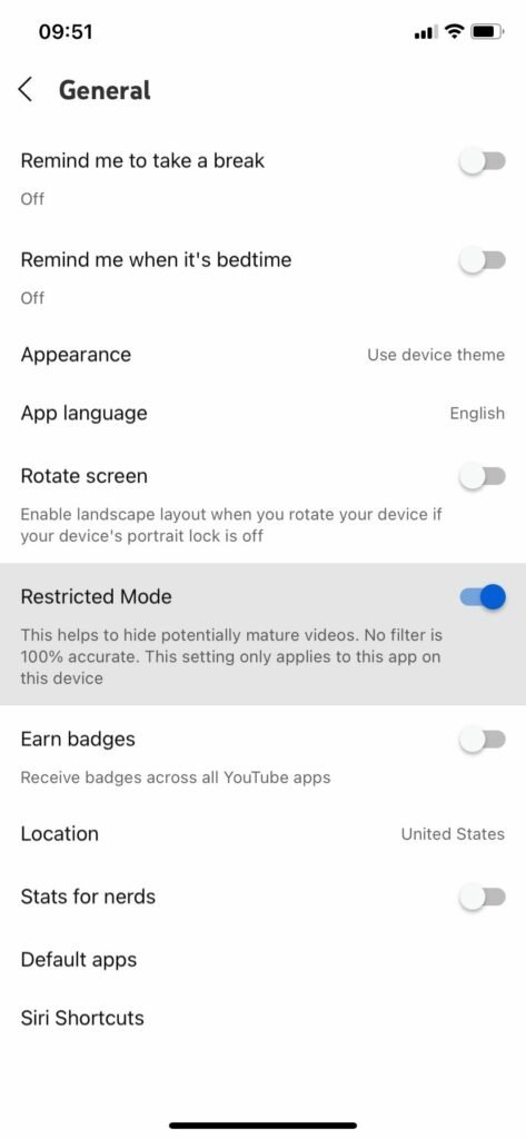 how to block youtube on phone