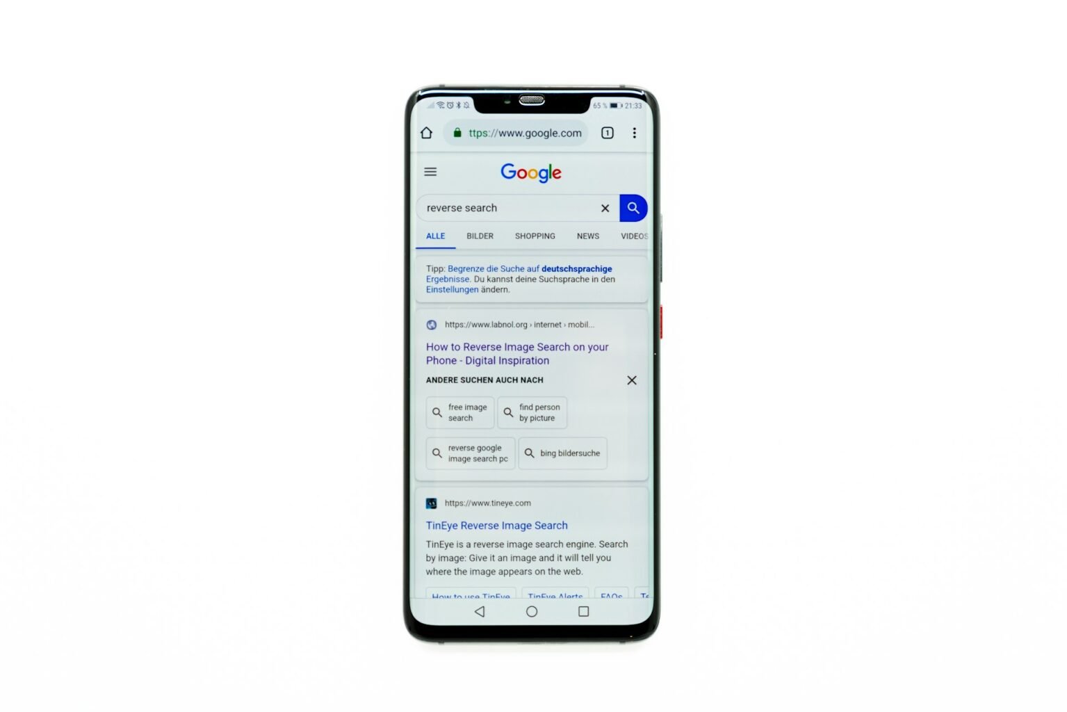 where is the chrome menu on Android phone